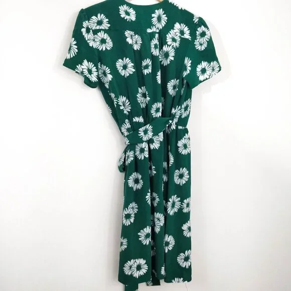 Amour Vert Coastal Floral Amelia Wrap Dress Small - Picture 7 of 7